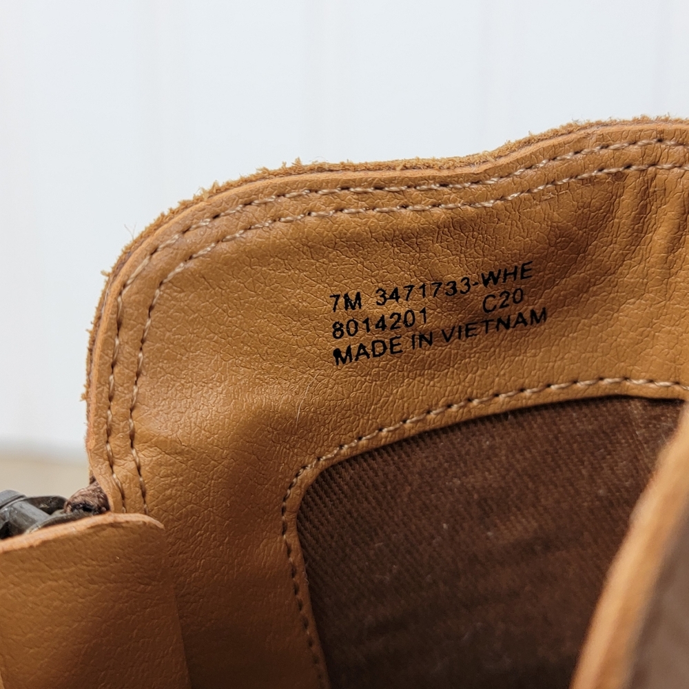 Frye Judith Brown Leather Double Zip Ankle Boots - Picture 7 of 10